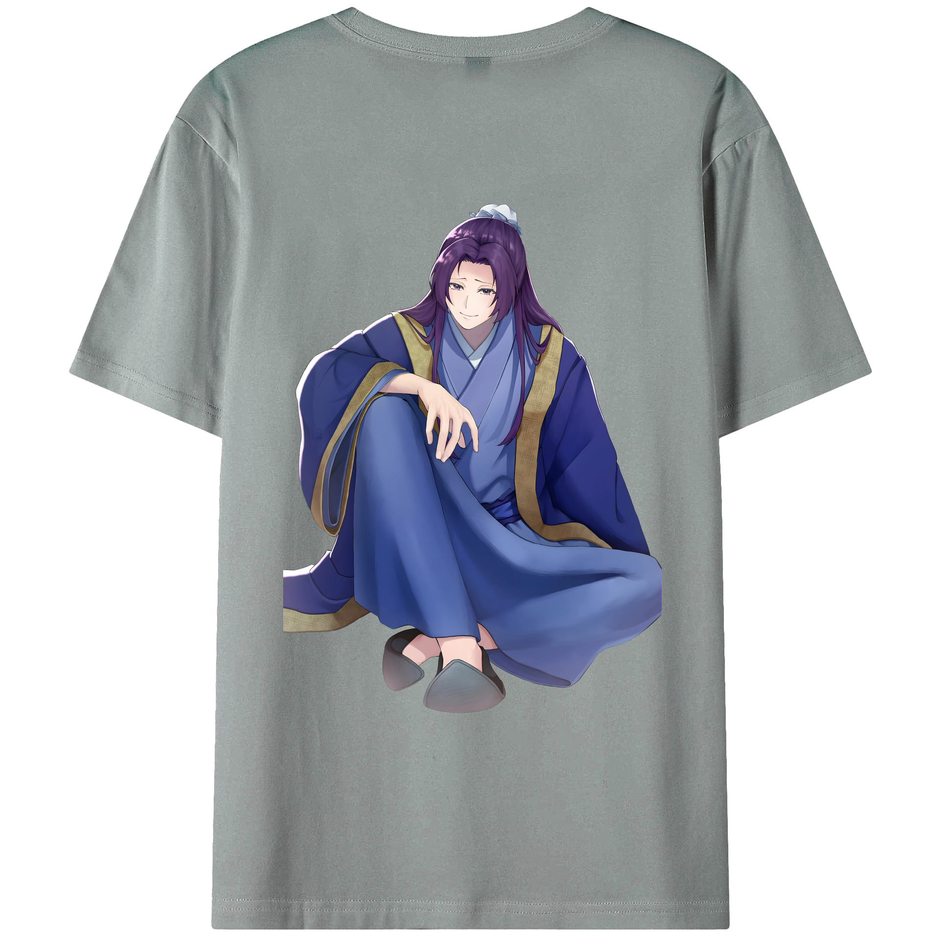 （画像用） 薬屋のひとりごと The Apothecary Diaries 綿100％ メンズ半袖Tシャツ（バックプリント） 通気性